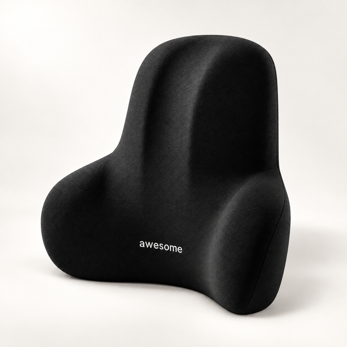 Rückenkissen mit Memory-Schaum in Schwarz